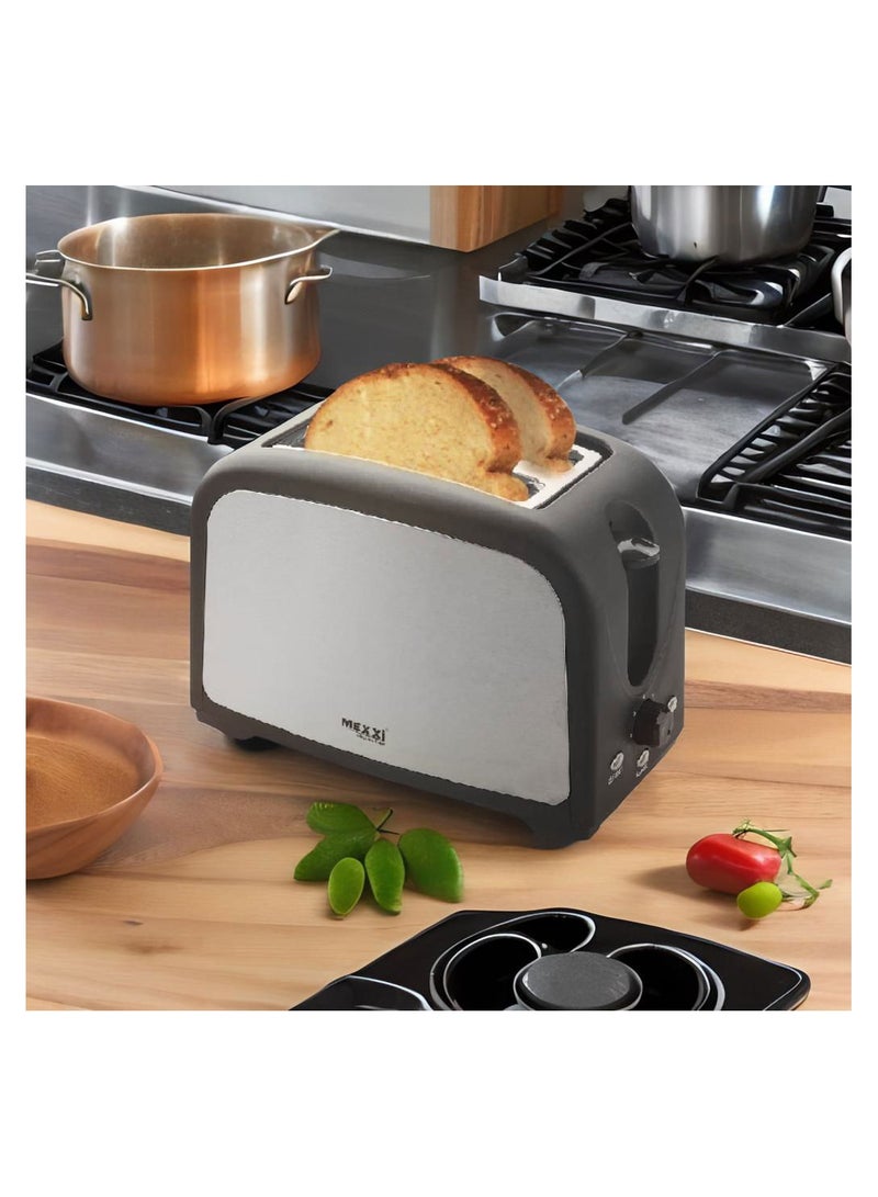 MEXXI 2-Slice Toaster, 800W - Defrost, Reheat, 6 Browning Setting and Removable Crumb Tray - Image 5