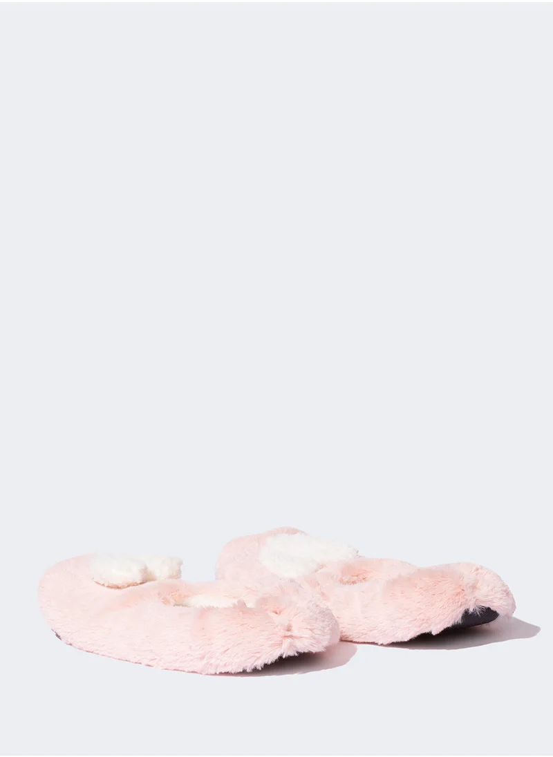 DeFacto Heart Detailed Plush Slippers