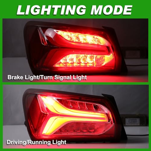 Lochnchn LED Tail Lights Compatible with Chevy Malibu 2019 2020 2021 2022 Outer Rear Taillight Assembly Brake Lamp Left Driver Side Replace 84595944 GM2804143 - Image 3