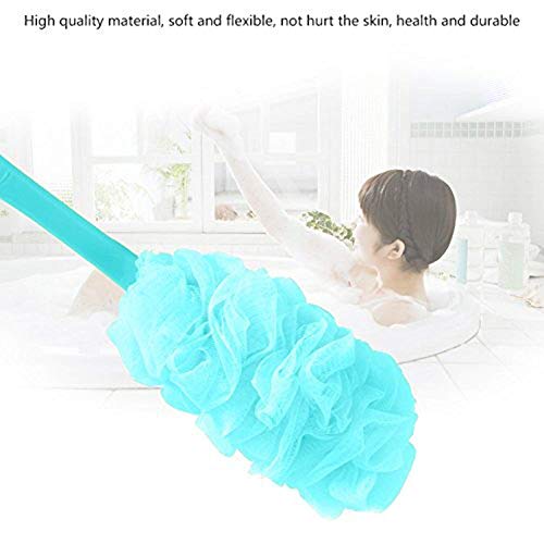 Homfine® Handle Loofah Sponge Back body Cleaning/Brush for Shower (1 Pc, Multi Colour) - Image 3