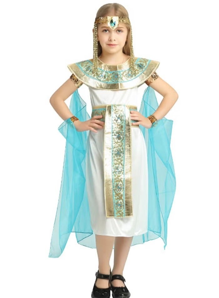 Girls Egyptian Queen Costume Ancient Egyptian Princess Dress Masquerade Cosplay - Image 1