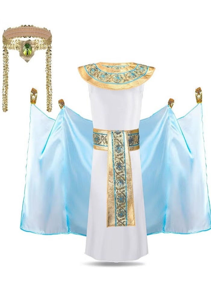 Girls Egyptian Queen Costume Ancient Egyptian Princess Dress Masquerade Cosplay - Image 2