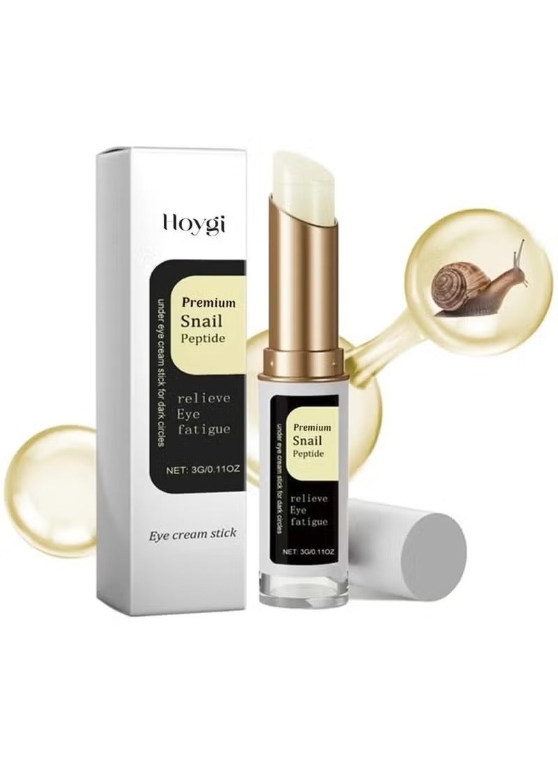 Hoygi Eye Cream for Dark Circles, Advanced Snail Repair Eye Stick with Snail Mucin, Hydrating Cream for Puffiness and Bags Under Eyes, Reduces Fine Lines and Wrinkles - Image 1