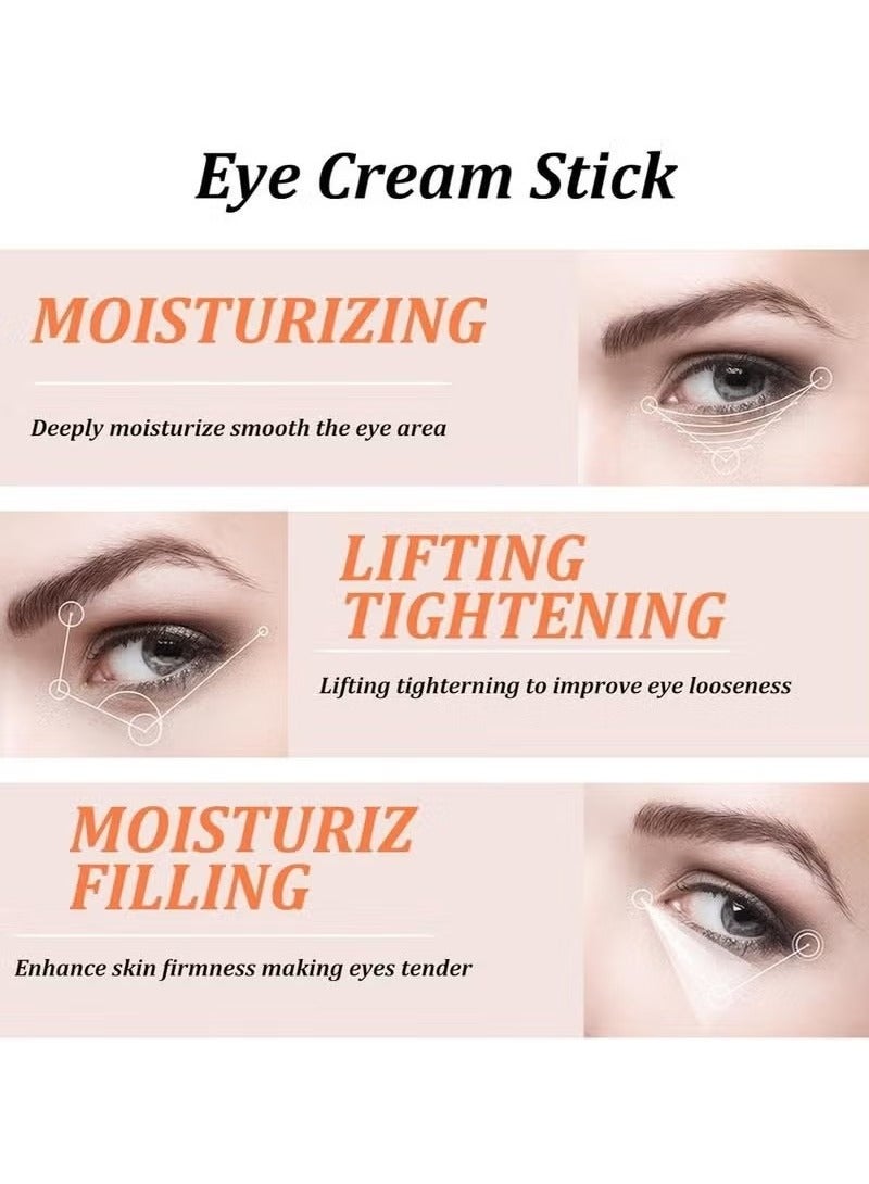 Hoygi Eye Cream for Dark Circles, Advanced Snail Repair Eye Stick with Snail Mucin, Hydrating Cream for Puffiness and Bags Under Eyes, Reduces Fine Lines and Wrinkles - Image 4