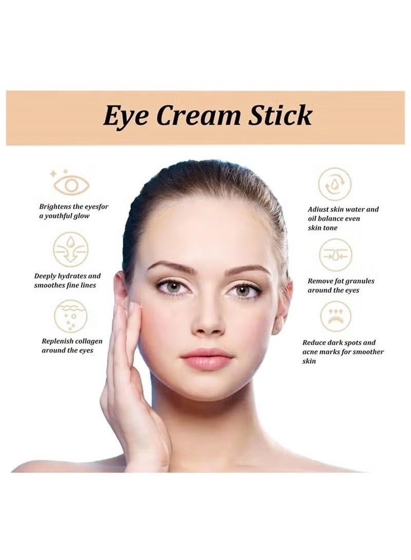 Hoygi Eye Cream for Dark Circles, Advanced Snail Repair Eye Stick with Snail Mucin, Hydrating Cream for Puffiness and Bags Under Eyes, Reduces Fine Lines and Wrinkles - Image 3