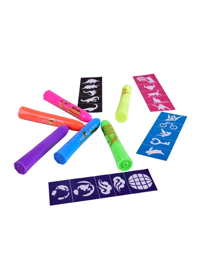 ميدو ألوان رسم الوجه المتوهجة تحت الضوء البنفسجي – 6 ألوان آمنة وسهلة الغسيل - Image 3