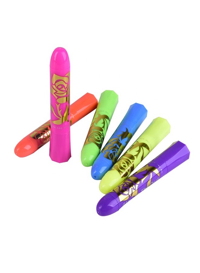 ميدو ألوان رسم الوجه المتوهجة تحت الضوء البنفسجي – 6 ألوان آمنة وسهلة الغسيل - Image 2