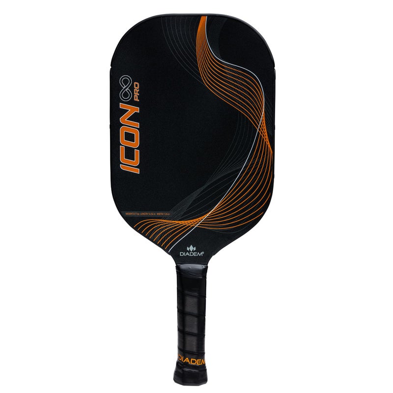 Diadem Sports Diadem Icon Infinity Pro Pickleball Paddle | USAPA Approved | Dual Foam Core & Carbon Fiber | Maximum Power, Control, and Spin | High Performance with Replaceable Edge Guard (Inferno Orange) - Image 1