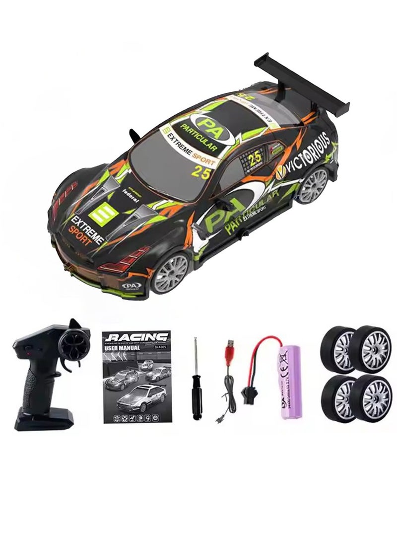 بلو فاير سيارة التحكم عن بعد 1:20 عالية السرعة - سيارة سباق درفت بقاعدة 2.4 جيجا هرتز مع إضاءة LED، دفع رباعي، بطارية قابلة للشحن، هيكل ABS مقاوم للصدمات، إطارات مطاطية ودرفت - لعبة مثالية للأطفال والكبار (سرعة 15 كم/س، مدى تحكم 25 متر) - Image 1