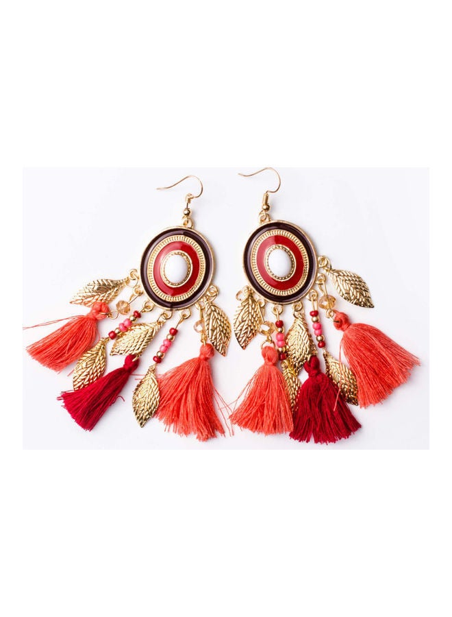 NIBEMINENT 925 Silver Tassel Alloy Feather Fashion Stud Earrings - Image 4