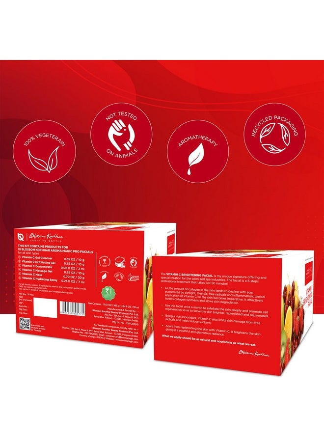 Aroma Magic Pro (Signature Range) Vitamin C Brightening Facial Kit- Big Pack  - Image 5