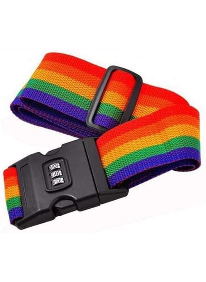 Arabest - Travel Luggage Safety Belt Suitcase Combination Straps, Colorful - Image 1