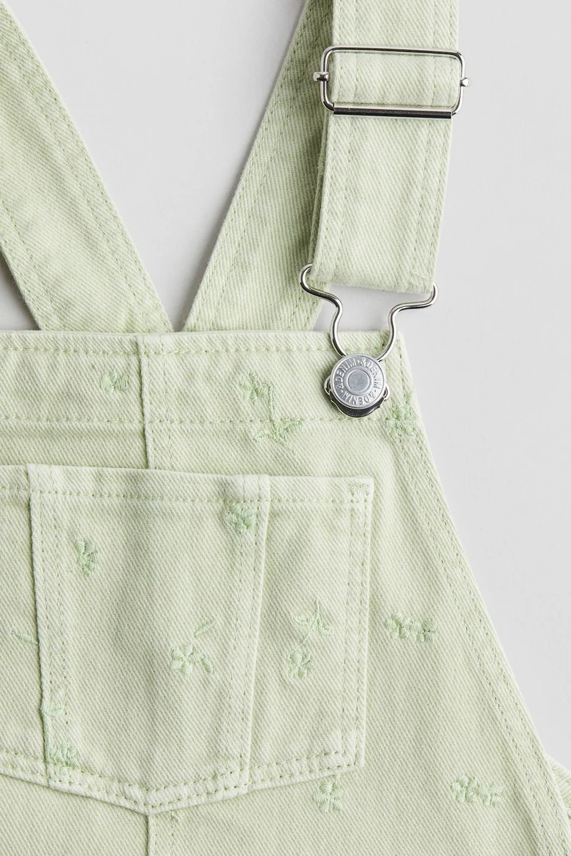 H&M Denim dungaree shorts