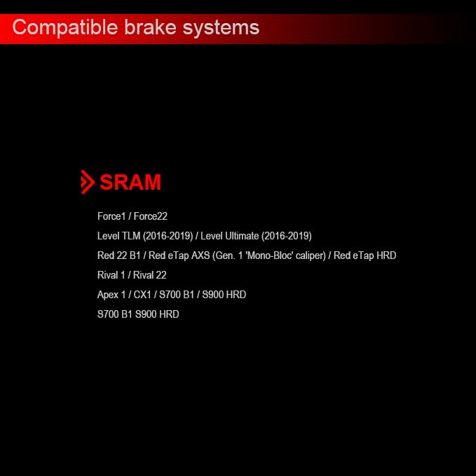 Gekors Bike Brake Pads for SRAM Rival 22,Force 22,Red 22,S-700 (Semi-Metallic/2 Pairs) - Image 5