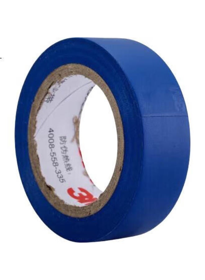 3M Electrician'S Insulation Tape, Automotive Wiring Harness Tape, Lead-Free, Wear-Resistant, Moisture-Proof, Blue, 10 Rolls, 1500# - Image 1