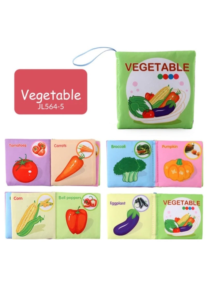 i diD Baby Interactive Educational Books Toys Nontoxic Fabric Soft Cloth Books Waterproof Baby Books for Infant Toddler Kids Learning (4 PCS) - Image 5