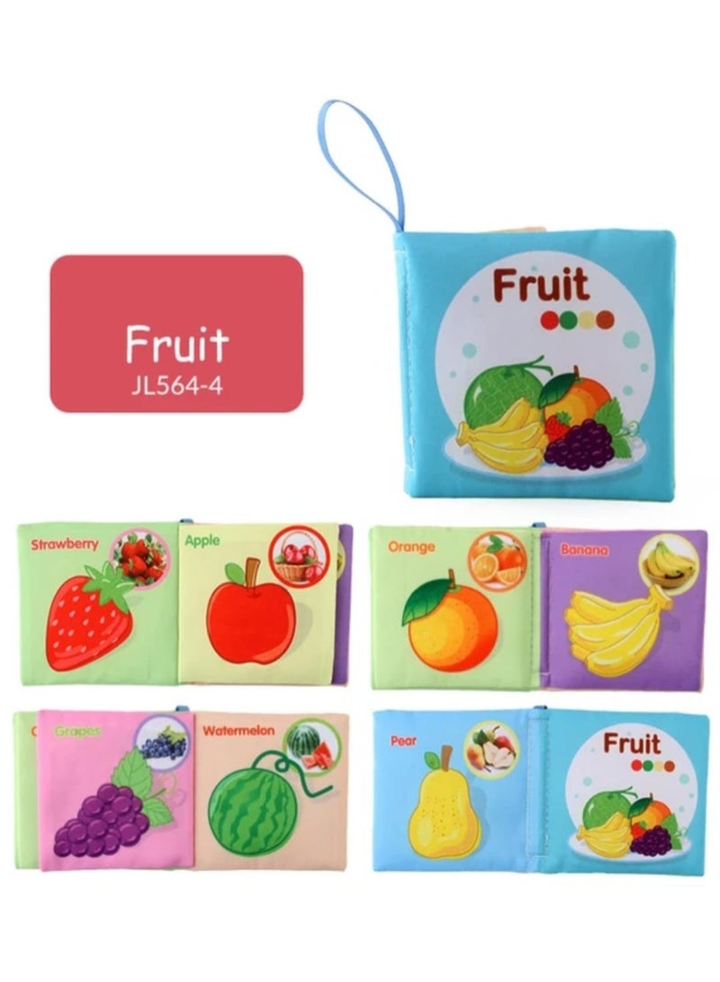 i diD Baby Interactive Educational Books Toys Nontoxic Fabric Soft Cloth Books Waterproof Baby Books for Infant Toddler Kids Learning (4 PCS) - Image 4