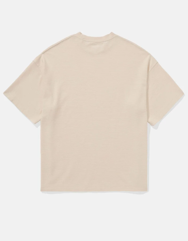 American Eagle  AE Oversized Textured T-Shirt for Men | Best Price UAE