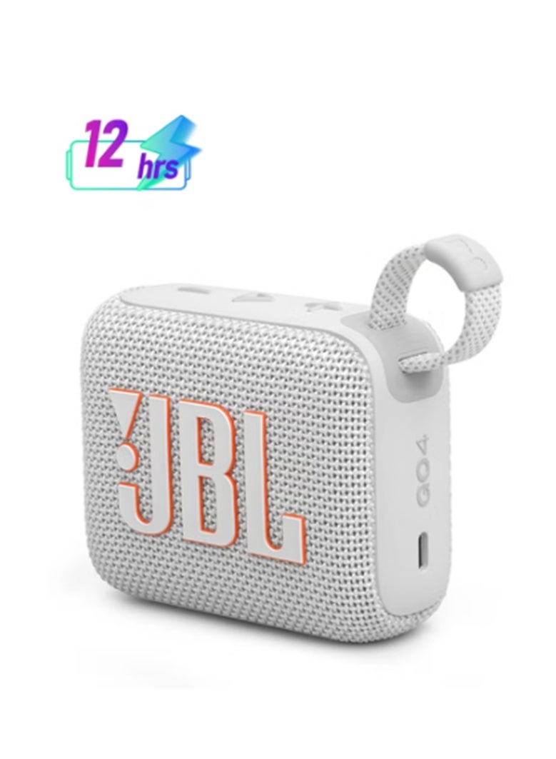 JBL Go4-Portable Waterproof Speaker White - Image 1