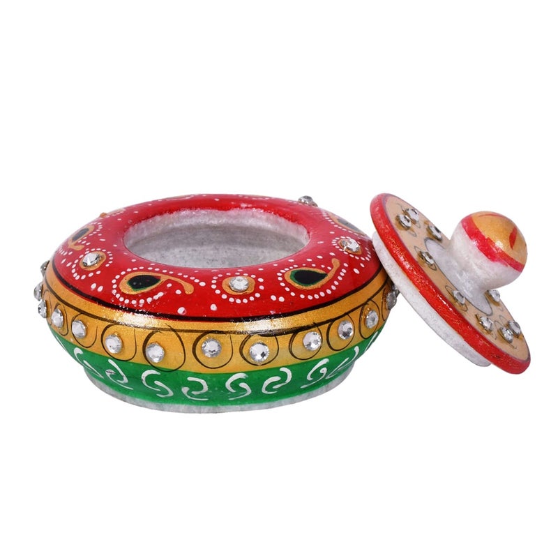 Craftam Marble Sindoor Dani Box for Women – Traditional Handcrafted Kumkum Holder for Gifts, Pooja & Makeup - Image 5