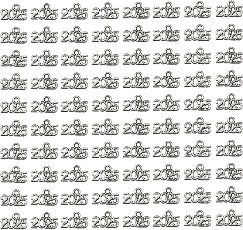FRUTA 100pcs 2025 Charm Jewelry Making Kit for Handcraft Work Graduation Tassel DIY Beads, Silver - Image 1