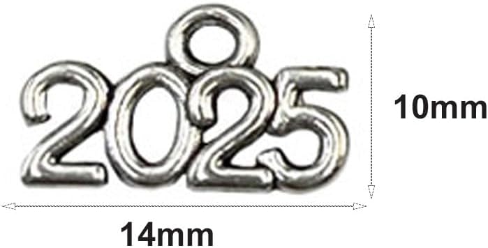 FRUTA 100pcs 2025 Charm Jewelry Making Kit for Handcraft Work Graduation Tassel DIY Beads, Silver - Image 2