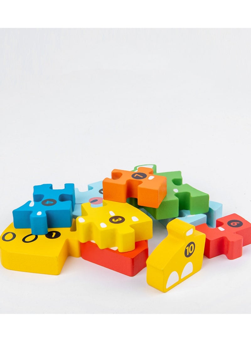 أحجية خشبية تعليمية للأطفال، هدية مناسبة لعمر 3-5 سنوات - Image 3