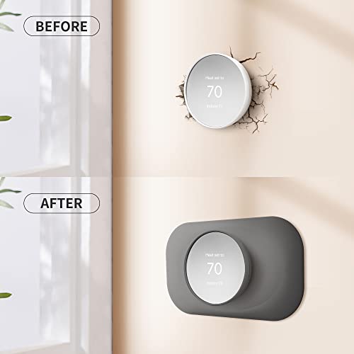 Petrichor Compatible with Google Nest Thermostat 2020 Wall Plate Cover - Petrichor Nest Thermostat Trim Kit, Made for Google Nest Thermostat 2020, Cover Imperfections Easy to Install - Charcoal - Image 4