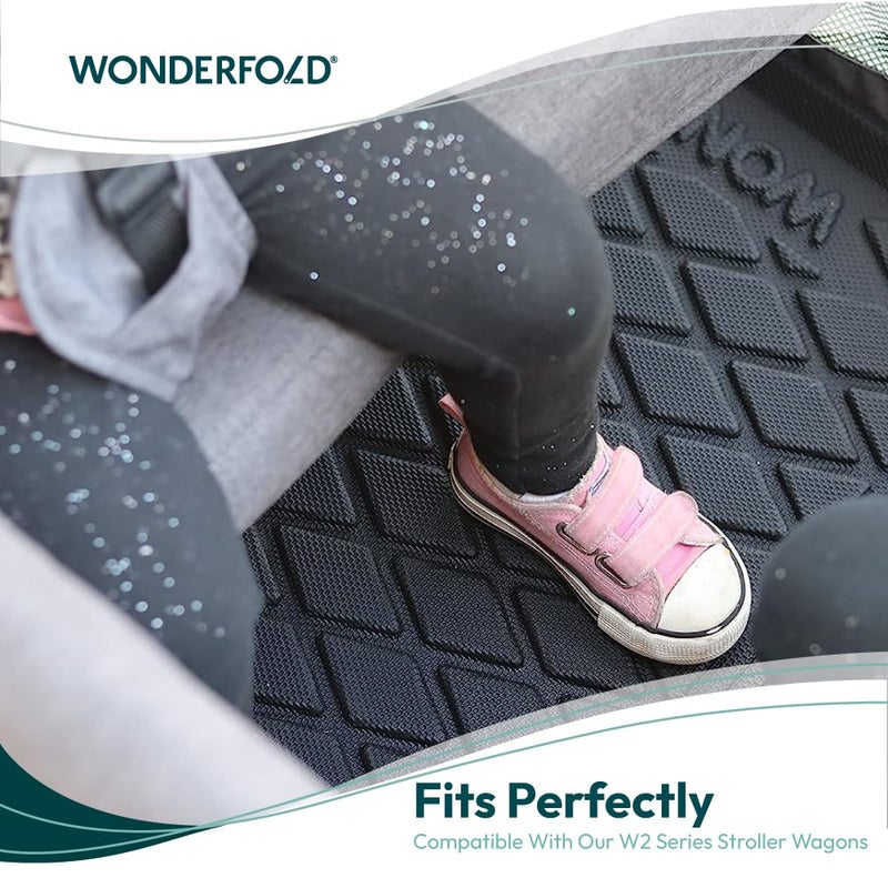 WONDERFOLD All Weather Mat W2 Stroller Wagon Accessory Made from TPE to Protect Wagon from Dirt and Water Fits Only W2 Models  30 Length x 16 Width x 75 Height - Image 2