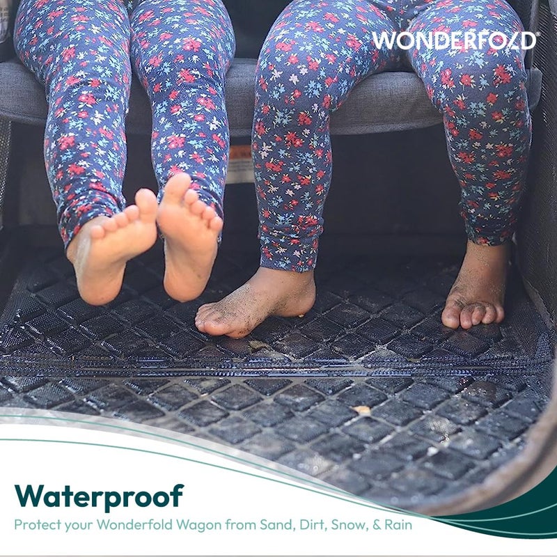 WONDERFOLD All Weather Mat W2 Stroller Wagon Accessory Made from TPE to Protect Wagon from Dirt and Water Fits Only W2 Models  30 Length x 16 Width x 75 Height - Image 4