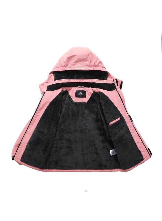 IDTALHZY Kid's Ski Jacket Waterproof Winter Coat Boy's and Girl's Fleece Snowboarding Jackets with Detachable Hood - Image 5