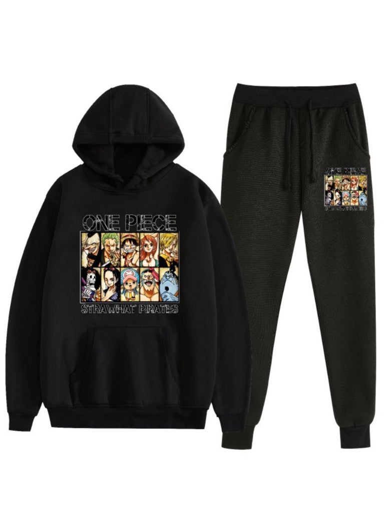 KUYING New One Piece Casual Loose Hooded Sweatshirt Set  - Image 1