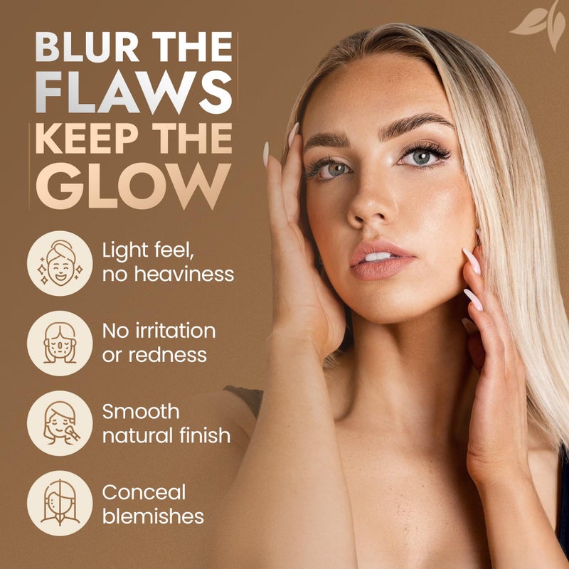 BaeBlu InstaFame Loose Powder Foundation, Momentum - Full Coverage Matte Natural Mineral foundation for Sensitive, Acne-Prone Skin - Non-Nano Zinc, Titanium Dioxide Mineral Pigment, No Fillers/Binders - Image 4