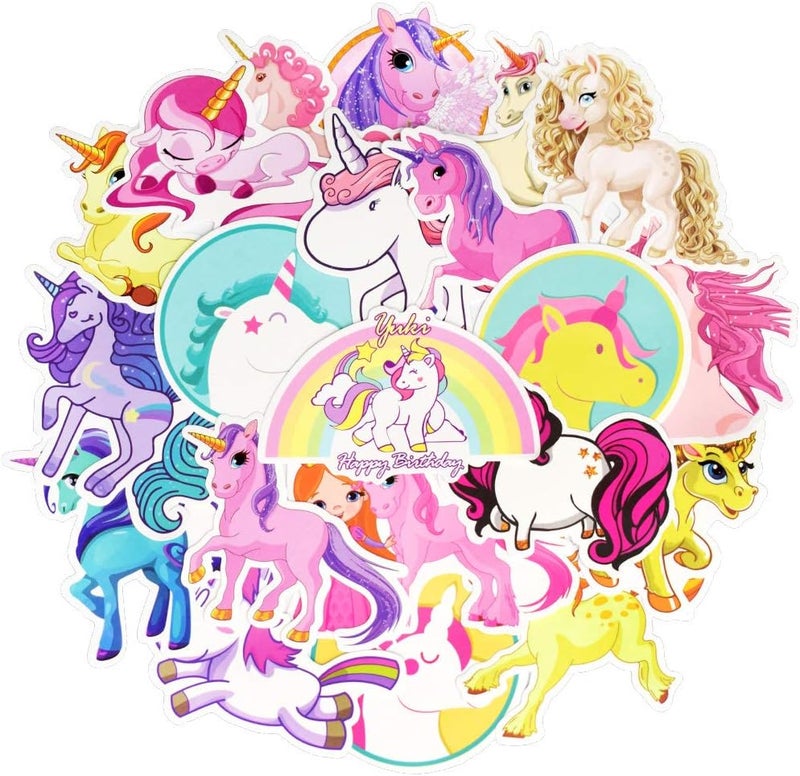 QTL Working day delivery service Stickers for Kids Unicorn Stickers for Girls Unicorn Laptop Stickers Unicorn Vinyl Sticker for Water Bottles Bike Stickers for Girls Flexible purchase choices - Image 1
