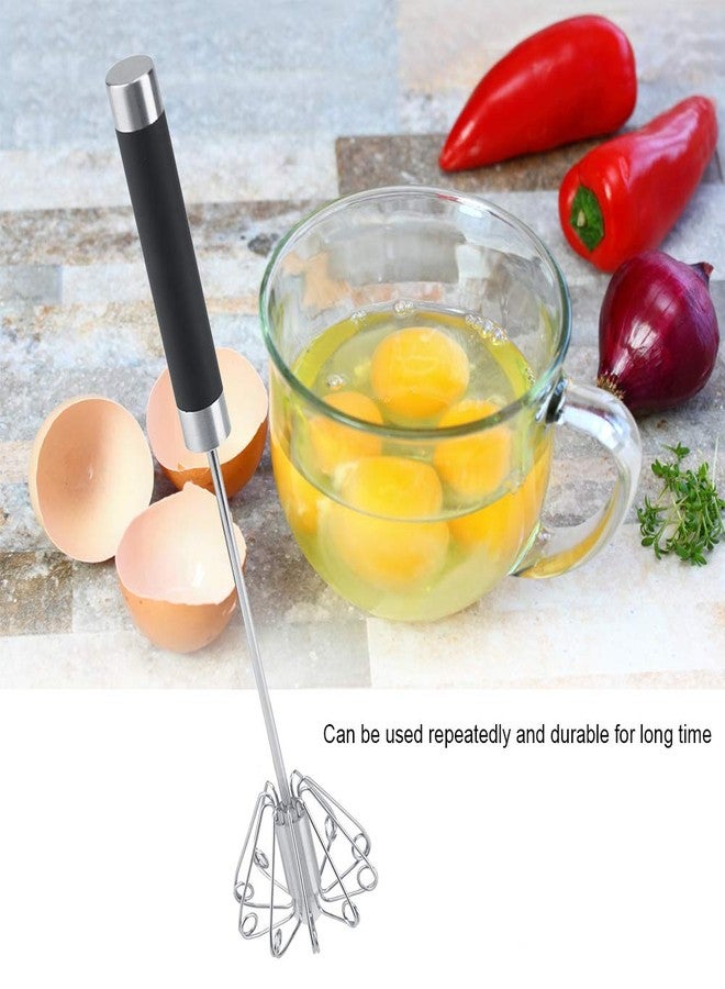 Fdit Rotatable Stainless Steel Kitchen Mixer Balloon Egg Beater Whisk for Whipping Manual Milk Cream Whisk Stirring Egg Tools - Image 5