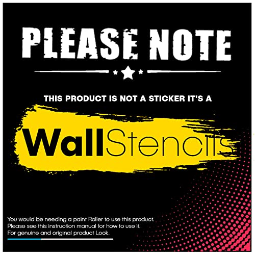 ARandNJ Stencils for Wall Painting Pack of 1 (Size:- 16X24 Inch) Pattern Theme- OM The Significance DIY Reusable Design Suitable for Pooja Room, Drawing Room, Entrance & Office Decoration - Image 5