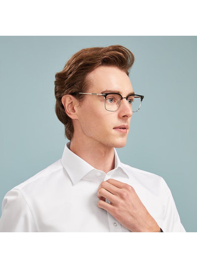 Youngor Summer New Business Casual Pure Cotton Loose Pocket Men's Short-sleeve Shirt, Size 42, White - Image 2