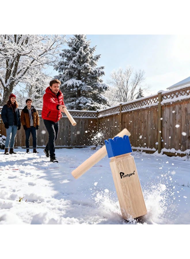Pointyard Kubb Yard Game Set, Outdoor Games for Family Fun, Yard Game for Adults Backyard Party Toys with Carrying Bag - Image 2