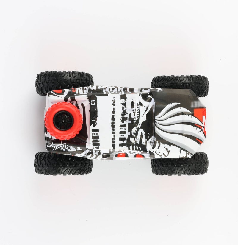 O2. 1:20 Scale Battery-Powered 4WD Climbing Remote Control Car with Rubber Tires, Shock Absorption Suspension and Handheld Controller – Durable All-Terrain RC Car for Kids - Image 5