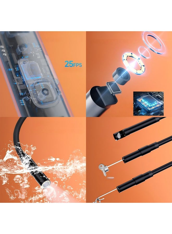Type-C Direct Connection Camera High-Definition 7mm Industrial Endoscope Android Phone Waterproof Endoscope - Image 3