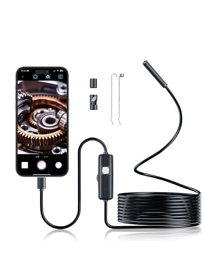 Type-C Direct Connection Camera High-Definition 7mm Industrial Endoscope Android Phone Waterproof Endoscope - Image 1