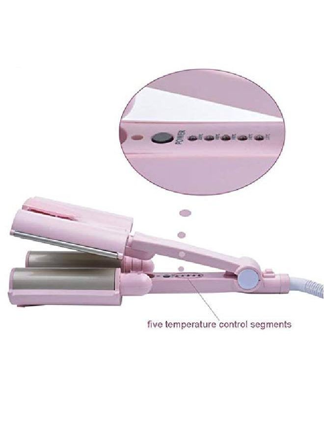 JINDIN - Hair Curler Deep Wave Curler Triple Barrel Curler 32Mm Big Wave Hair Waver Curling Irons Quick Heat Hair Style Tool - Image 1
