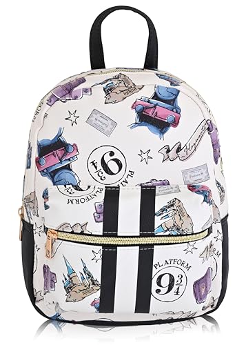 Fast Forward Harry Potter Backpack for Men, Women, Unisex | Cute PU Leather 10" Mini Backpack Purse - Image 1