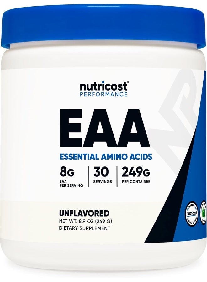Nutricost Eaa Powder 30 Servings Unflavored - Essential Amino Acids - Non-Gmo, Gluten Free, Vegetarian Friendly - Image 1