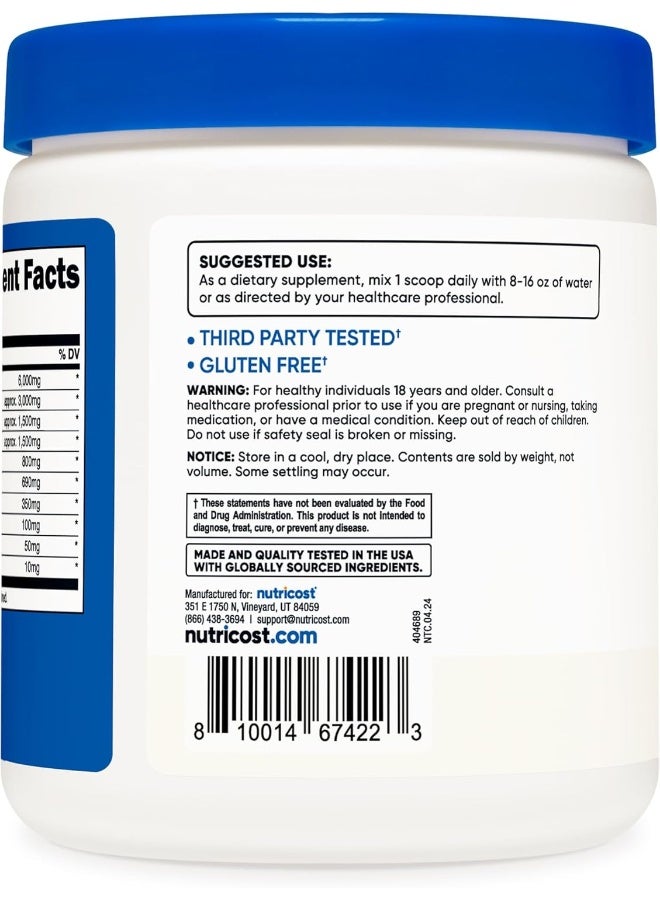 Nutricost Eaa Powder 30 Servings Unflavored - Essential Amino Acids - Non-Gmo, Gluten Free, Vegetarian Friendly - Image 3
