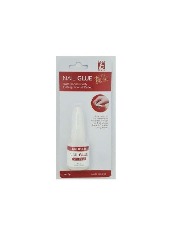 Best Choice Brush On Nail Glue Clear Clear 