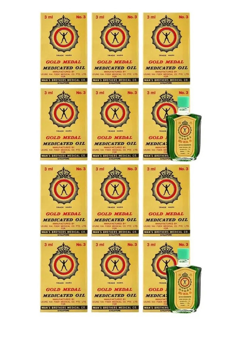 جولد ميدال زيت مسكن للألم طبي 3 مل (عبوة من 12 قطعة) - Image 1