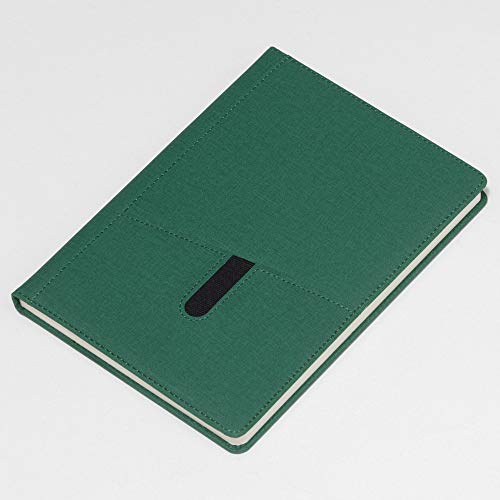 REGAL Classic A-5 PU Leather Notebook Diary - Fabric feel, Soft Touch Hardcover Journal with Stylish Utility Pocket,192 pages, 80 gsm (Forest Green) - Image 2