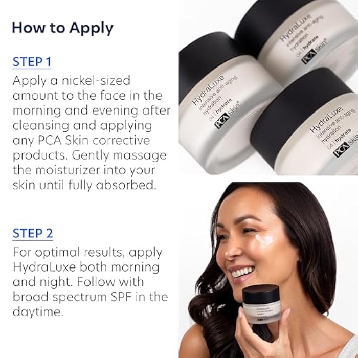 PCA SKIN HydraLuxe Anti Aging Cream, Deeply Moisturizing Cream for Day and Night Use, Improves Moisture Retention in Skin and Smoothes Fine Lines and Wrinkles, Hydrating Face Moisturizer - Image 5