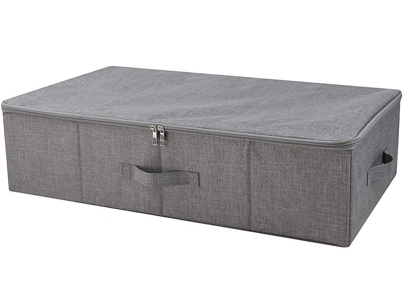 iwill CREATE PRO Under Bed Storage Container, Underbed Shoe Storage Organizer Box with Lid,Dark Gray - Image 1